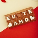 Barra de Chocolate Amargo &quot;Te amo&quot;