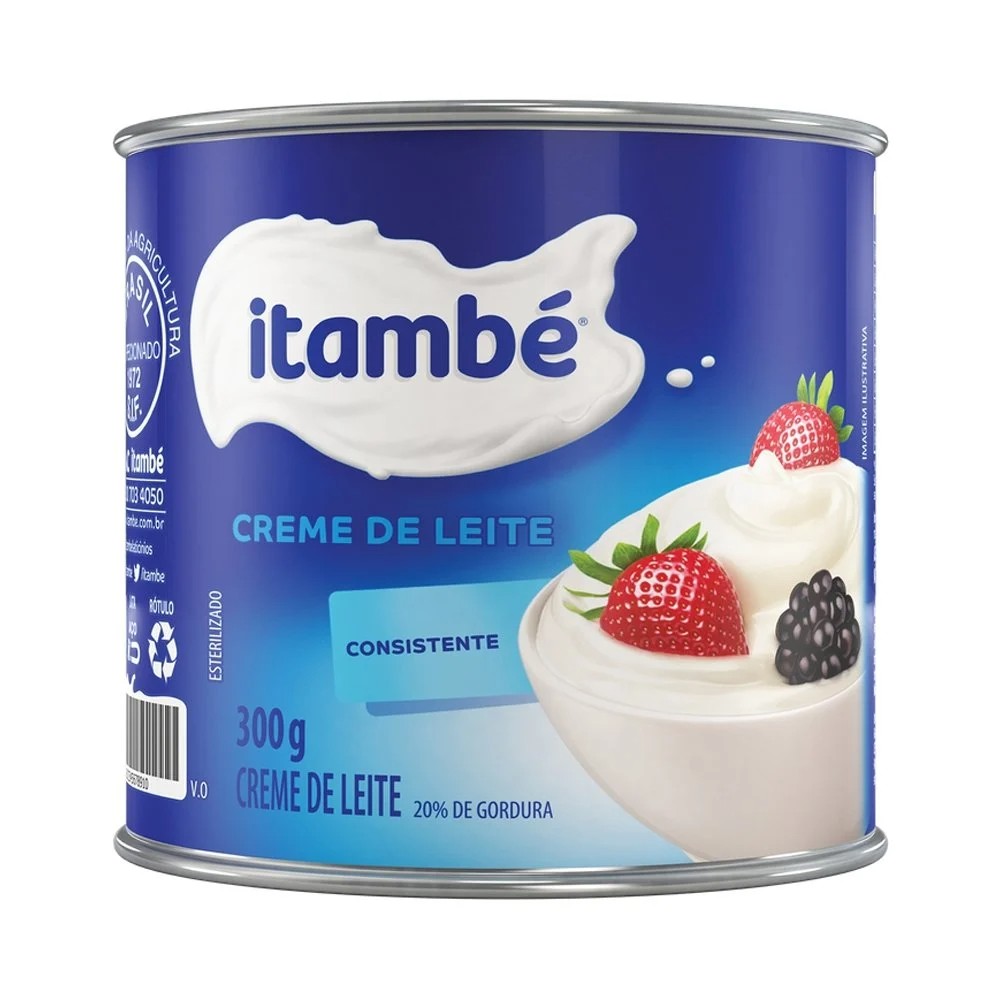 CREME DE LEITE ITAMBÉ TRADICIONAL LATA 300G Boníssima Vila da Serra