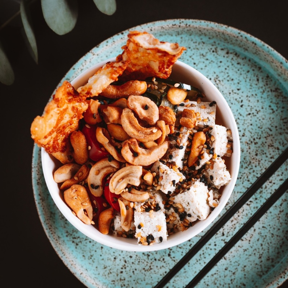 Poke Tofu Grelhado e Temperado