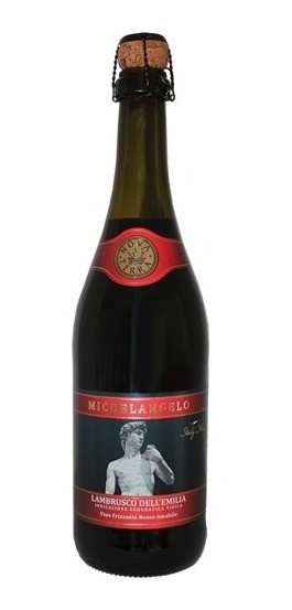 VINHO ITALIANO MICHELANGELO LAMBRUSCO ROSSO 750ML