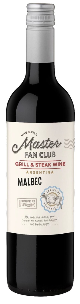 VINHO ARGENTINO MASTER FAN CLUB MALBEC SHIRAZ 750ML