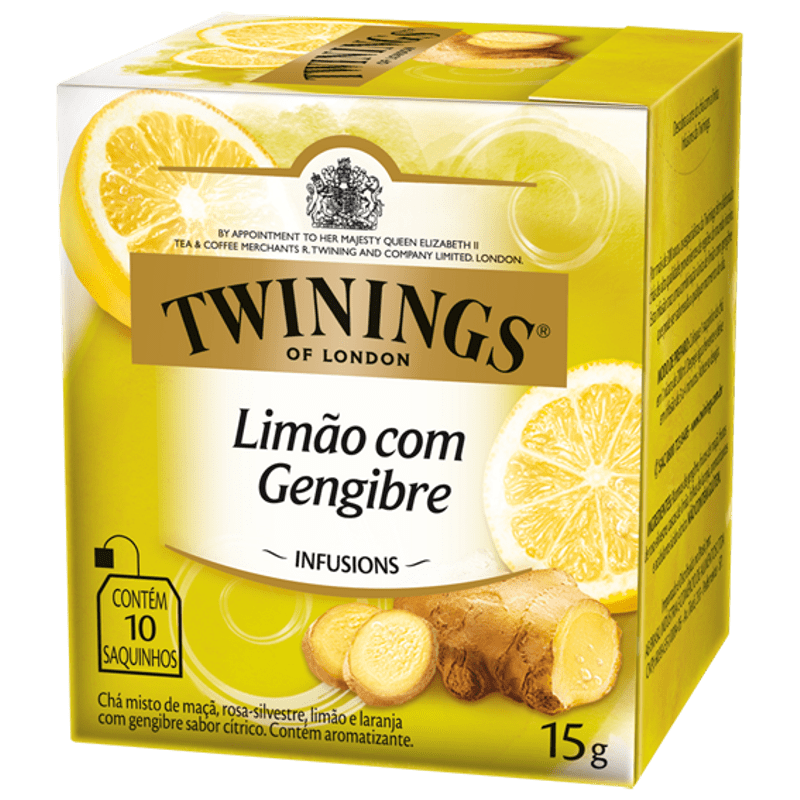 CHA TWININGS LIMAO E GENGIBRE 15G
