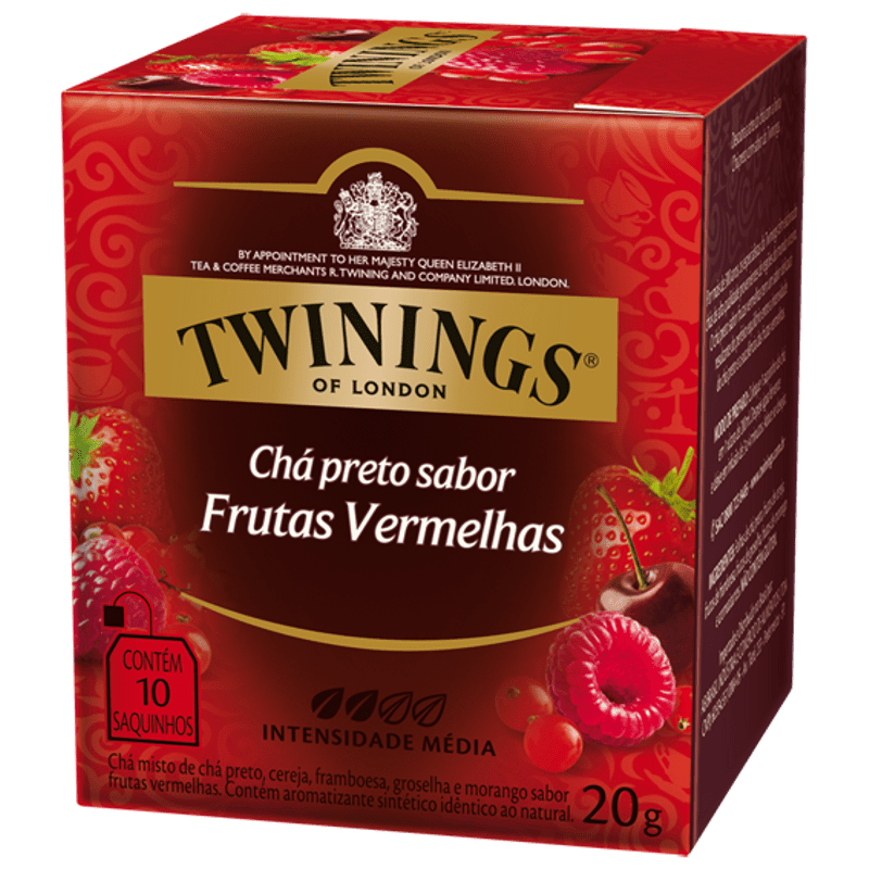 CHA TWININGS PRETO/FRUTAS VERMELHAS 10G