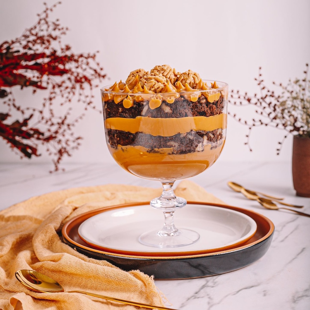 Brownie com Caramelo Salgado na Taça Boníssima