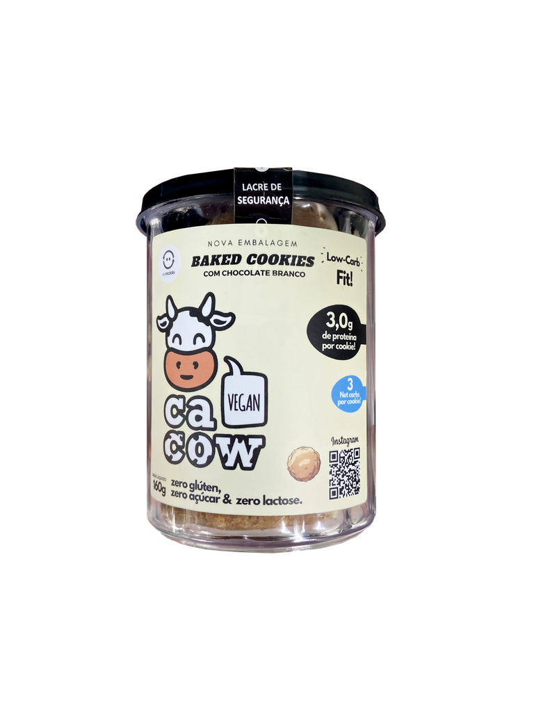 Baked Cookies CaCow Chocolate Branco 160g