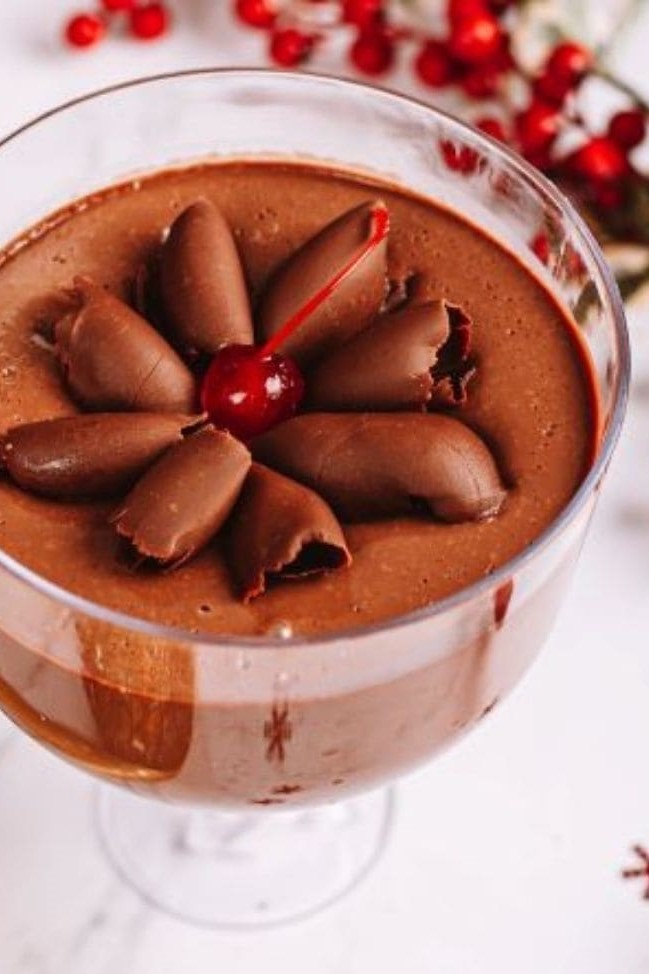 Taça de Mousse de Chocolate