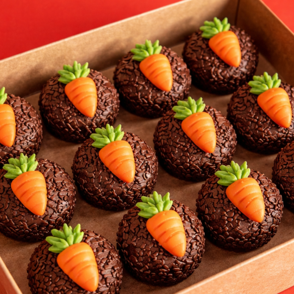 Caixa de Brigadeiro Chocolate ao Leite - 12 und