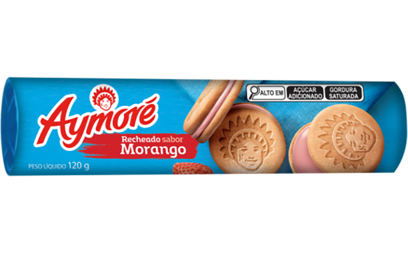 Biscoito Recheado Aymore Morango