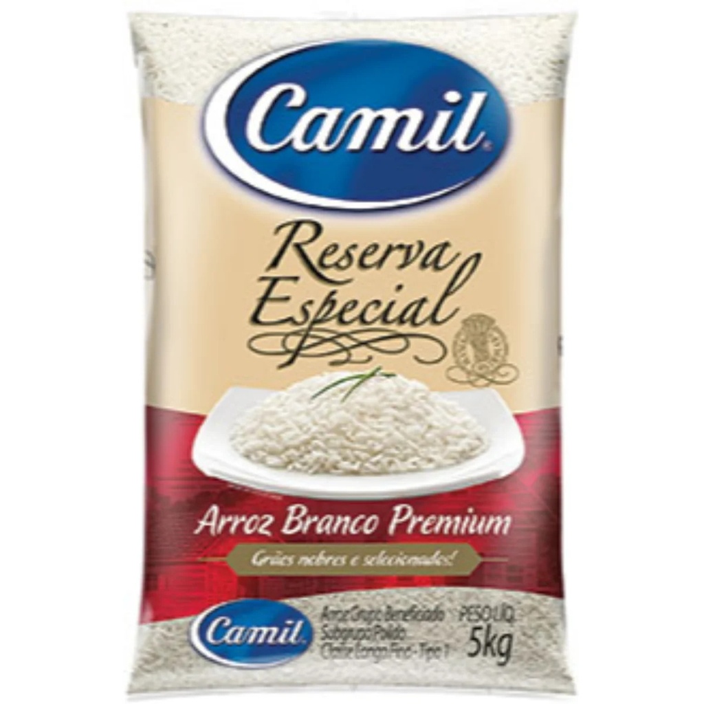 Arroz Premium Branco Camil 5kg