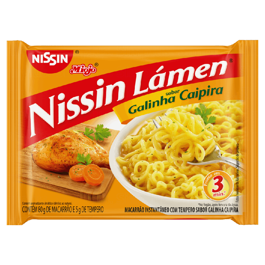 Macarrão Instantâneo Nissin Galinha Caipira 85g