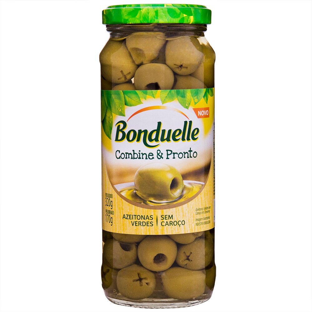 AZEITONA BONDUELLE VERDE S/CAROCO 320G