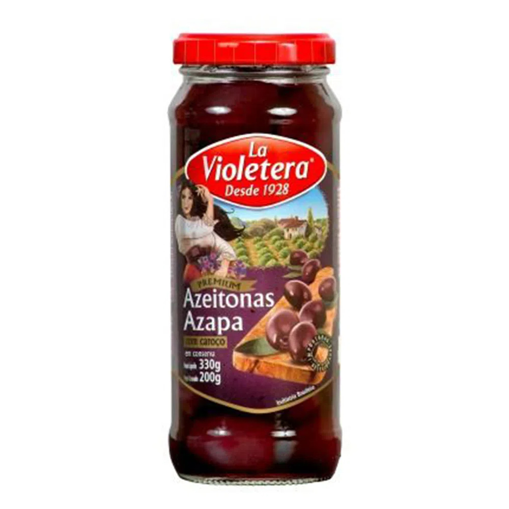 AZEITONA LA VIOLETERA PRETA C/ CAROCO 200G