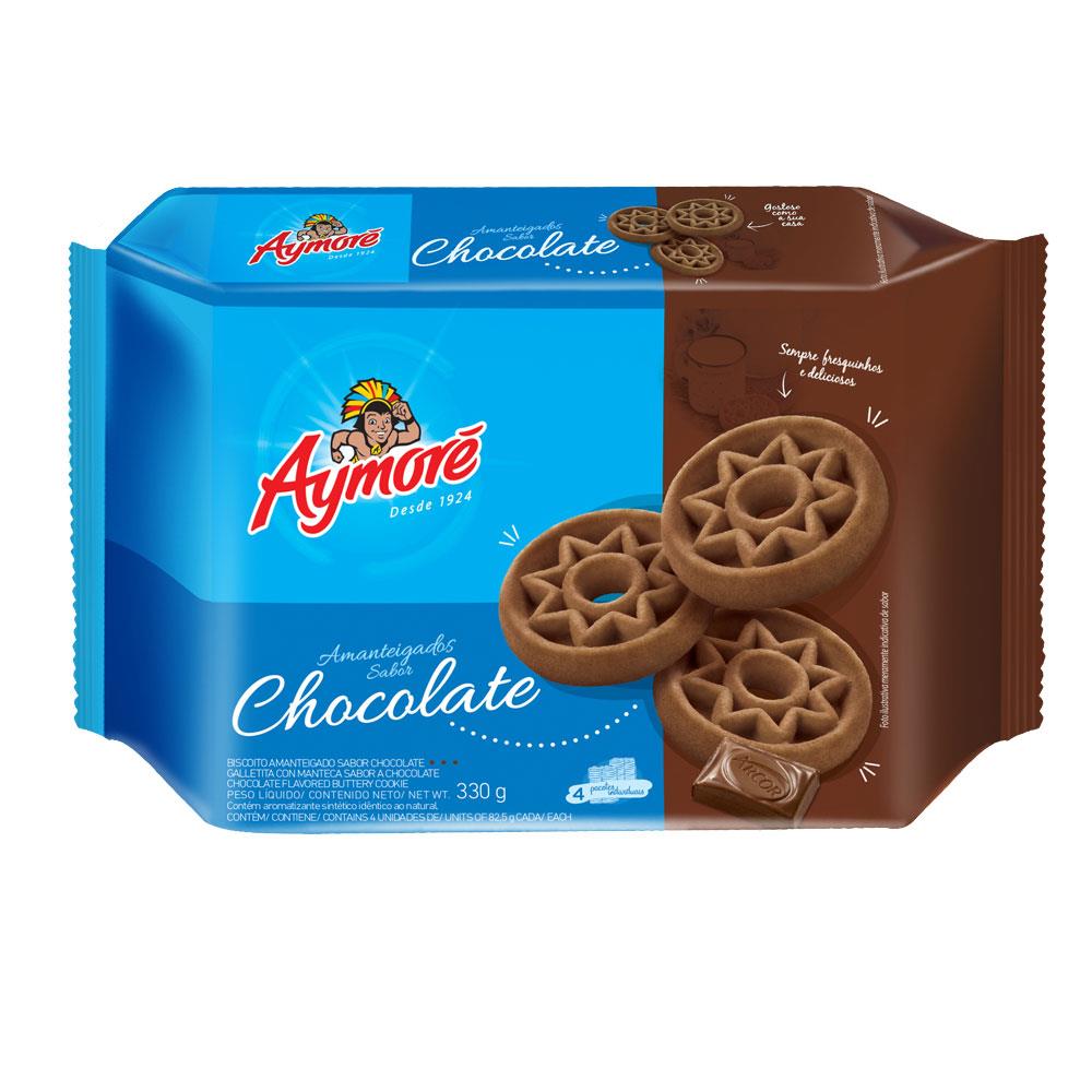 BISCOITO AYMORE AMANTEIGADO CHOCOLATE 330G