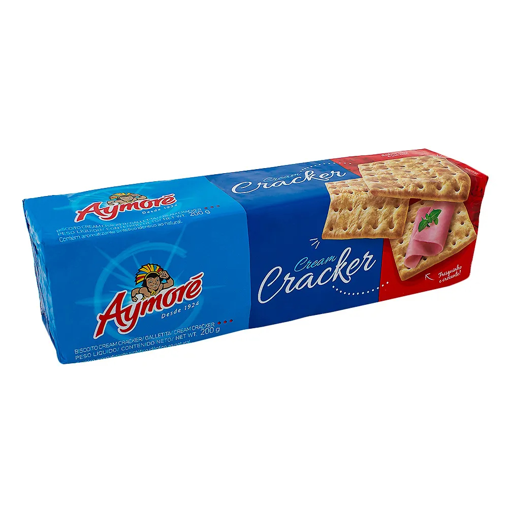 BISCOITO AYMORE CREAM CRACKER MANTEIGA 200G