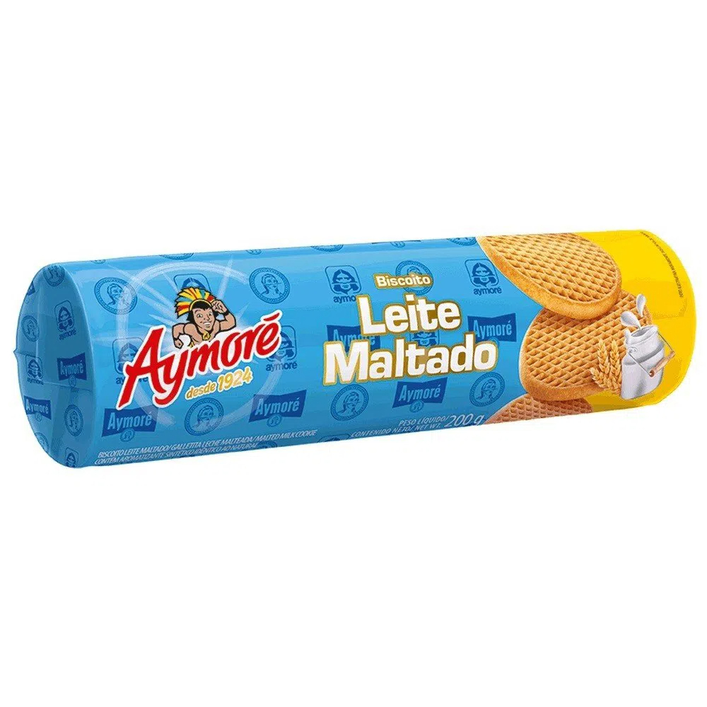 BISCOITO AYMORE LEITE MALTADO 200G