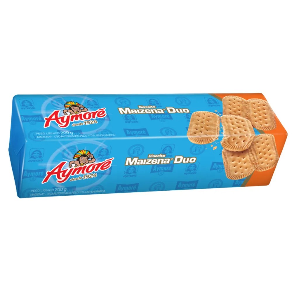 BISCOITO AYMORE MAIZENA DUO +LEVE 200GR