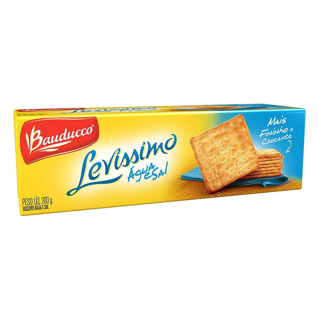 BISCOITO BAUDUCCO LEVISSIMO AGUA E SAL 200G