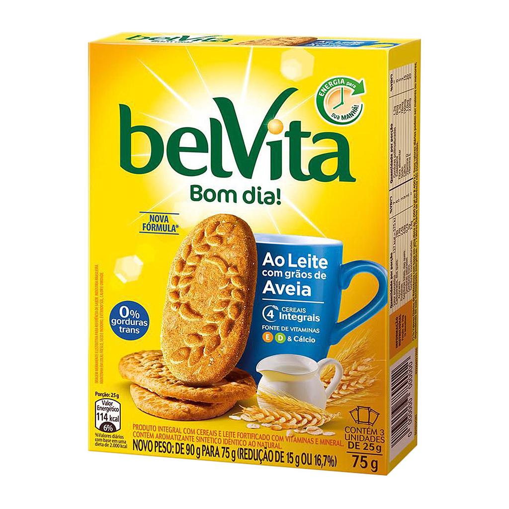 BISCOITO BELVITA LEITE COM AVEIA 75G