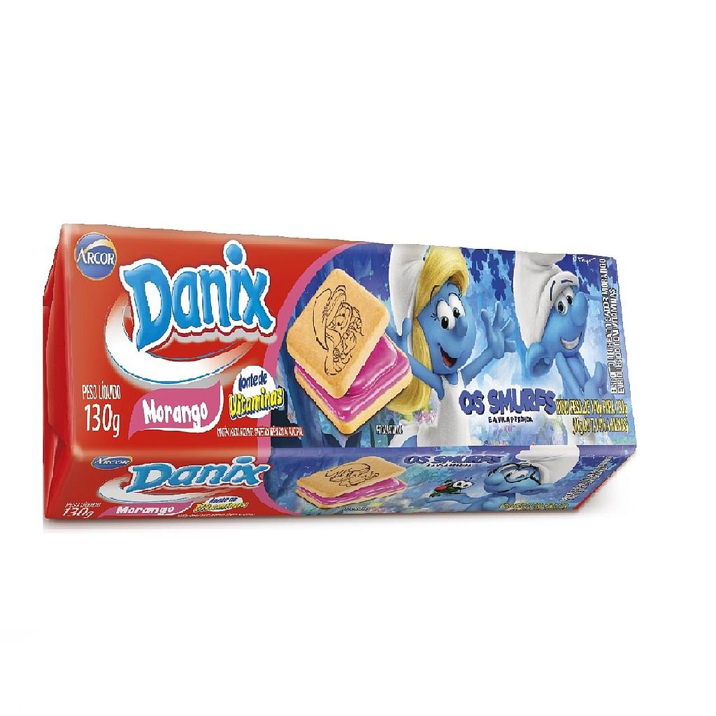 BISCOITO DANIX MORANGO OS SMURFS 130G
