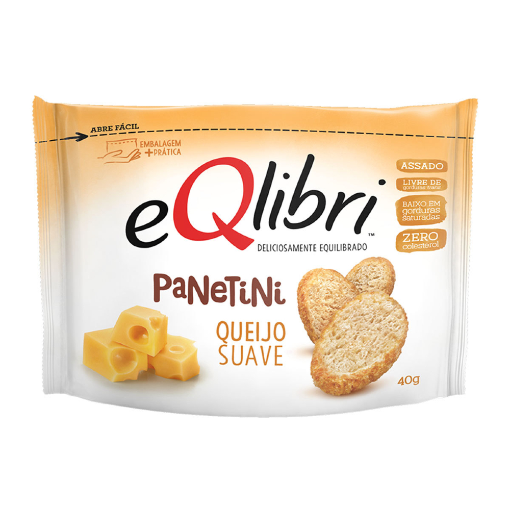 BISCOITO EQLIBRI PANETINI QUEIJO SUAVE 40G