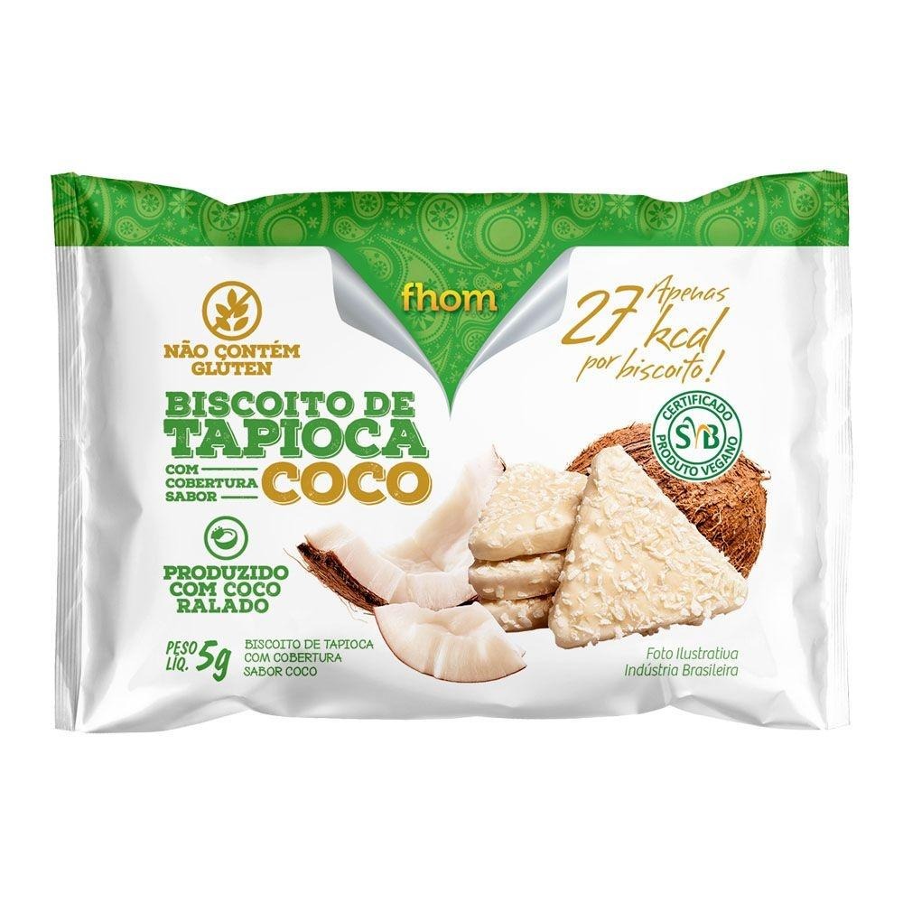 BISCOITO FHOM TAPIOCA COB. COCO 5GR