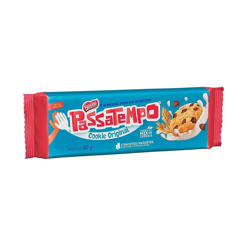 BISCOITO NESTLE PASSATEMPO COOKIE AO LEITE 60G