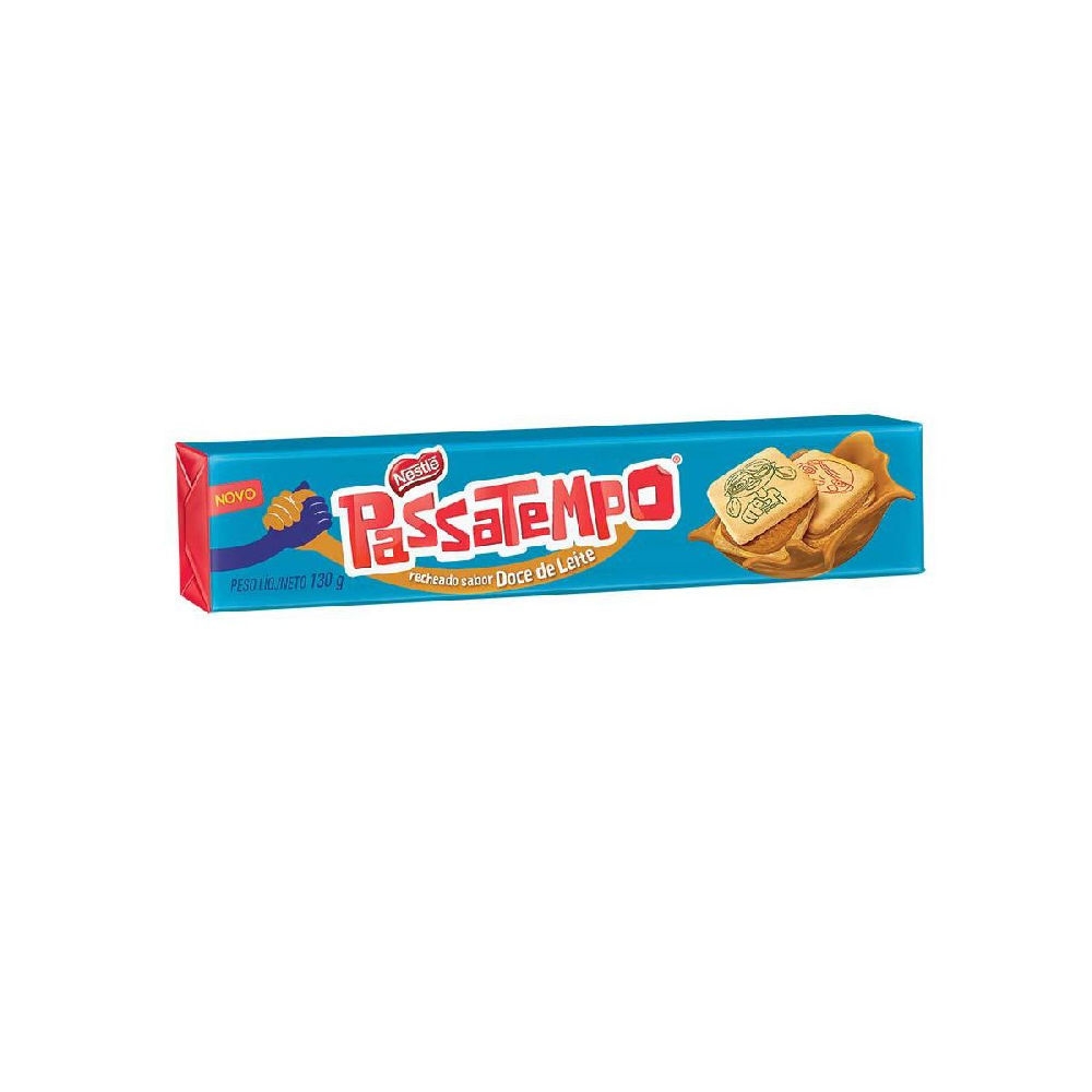 BISCOITO NESTLE PASSATEMPO DOCE DE LEITE 130G