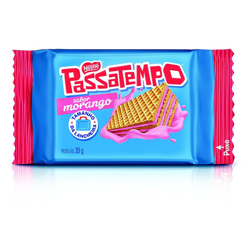 BISCOITO NESTLE PASSATEMPO MINI WEFFER MORANGO 20G