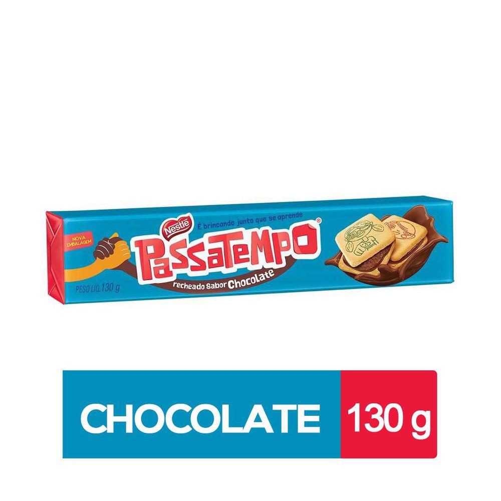 BISCOITO NESTLE PASSATEMPO RECH CHOCOLATE 130G