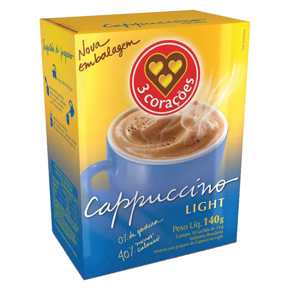 CAPPUCINO 3 CORAÇÕES LIGHT 140G