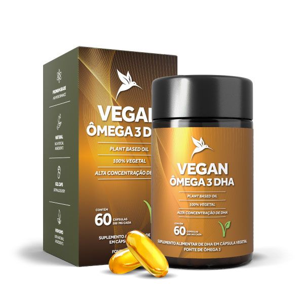 CAPSULA OMEGA DHA VEGETAL PURA VIDA 60G