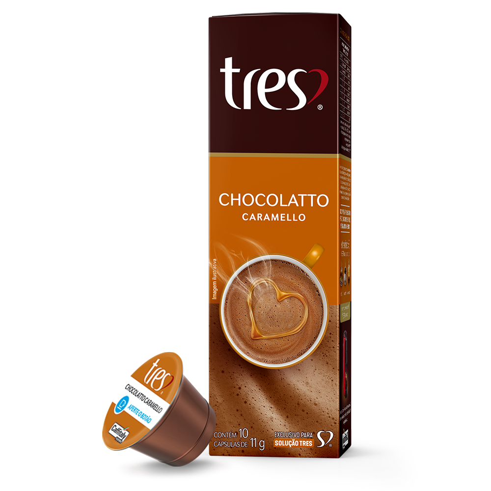 CAPSULA TRES CHOCOLATE CARAMELLO 10X2,5G