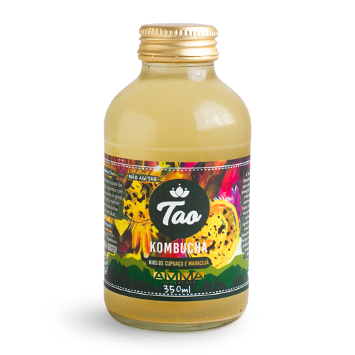 CHA TAO KOMBUCHA NIBS DE CUPUAÇU E MARACUJÁ