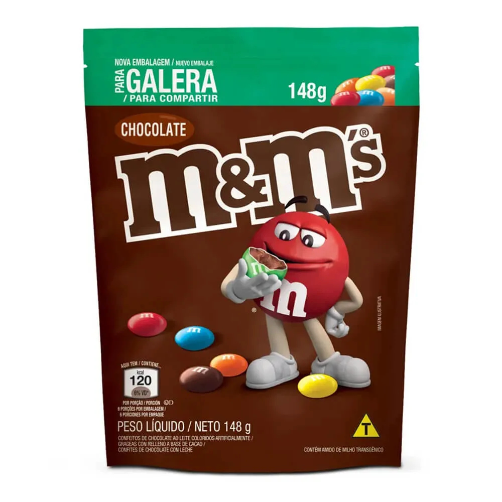 CHOCOLATE MM AO LEITE 148G