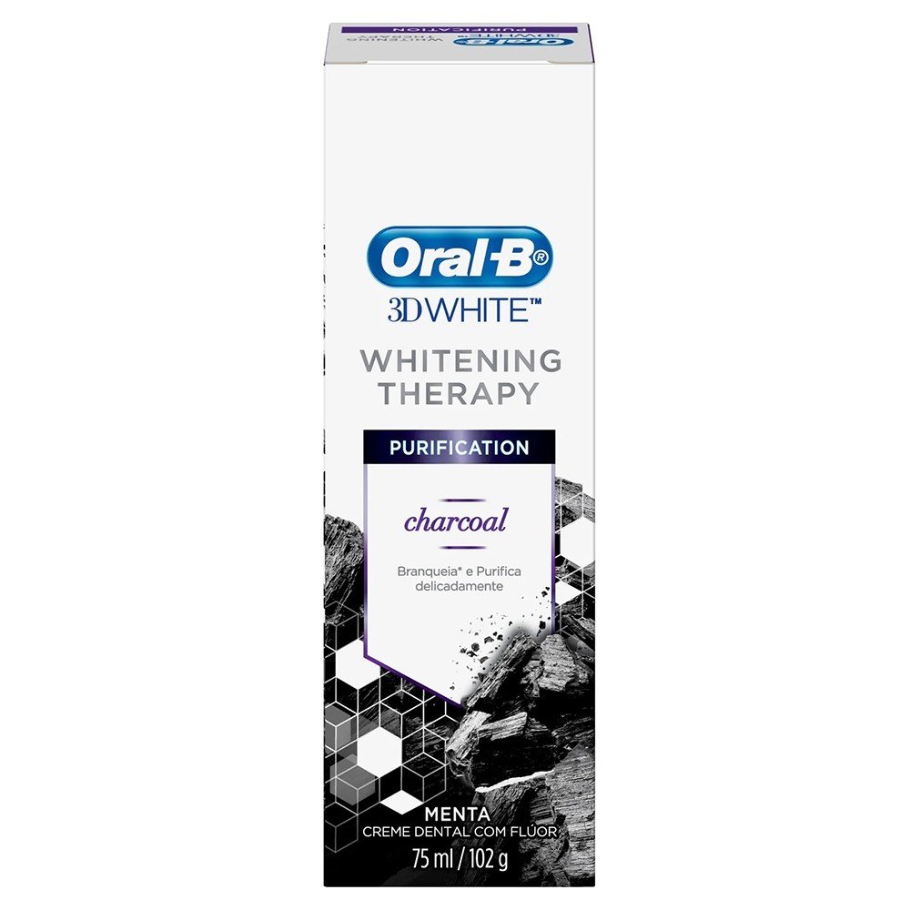 CREME DENTAL ORAL-B CHARCOAL MENTA 102G