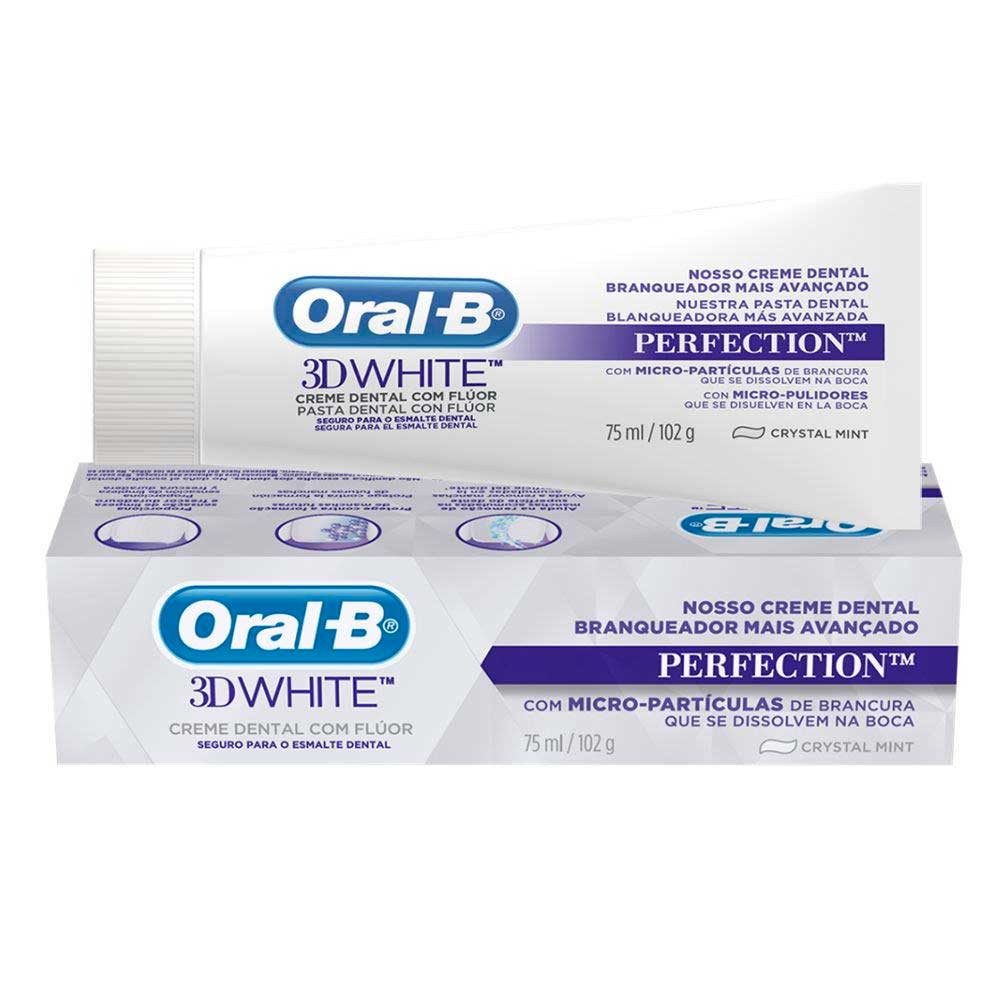 CREME DENTAL PERFECTION ORAL B 3D WHITE 102G