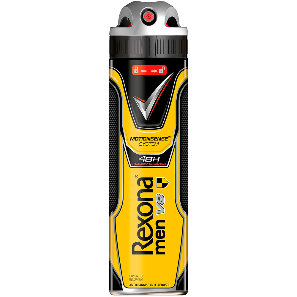 DESODORANTE REXONA MEN V8 AEROSOL 150ML