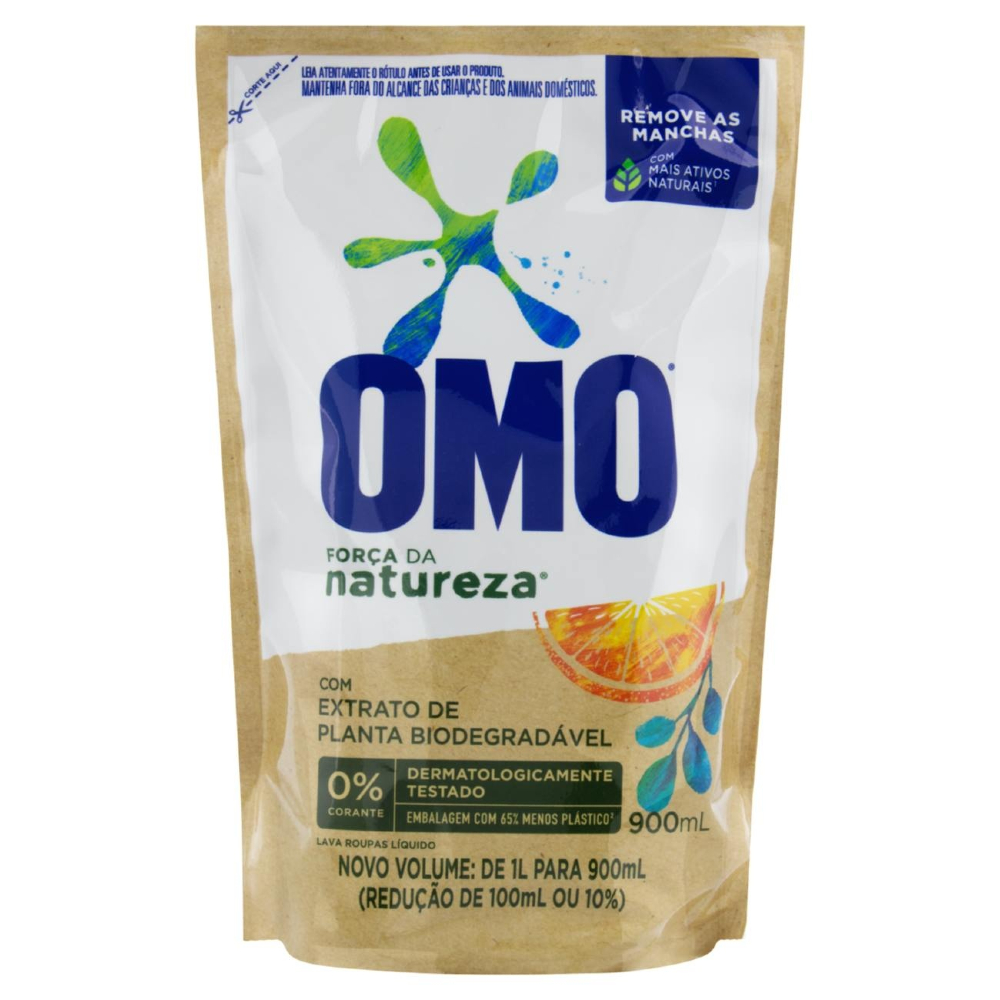 DETERGENTE LÍQUIDO OMO FORCA DA NATUREZA 900ML