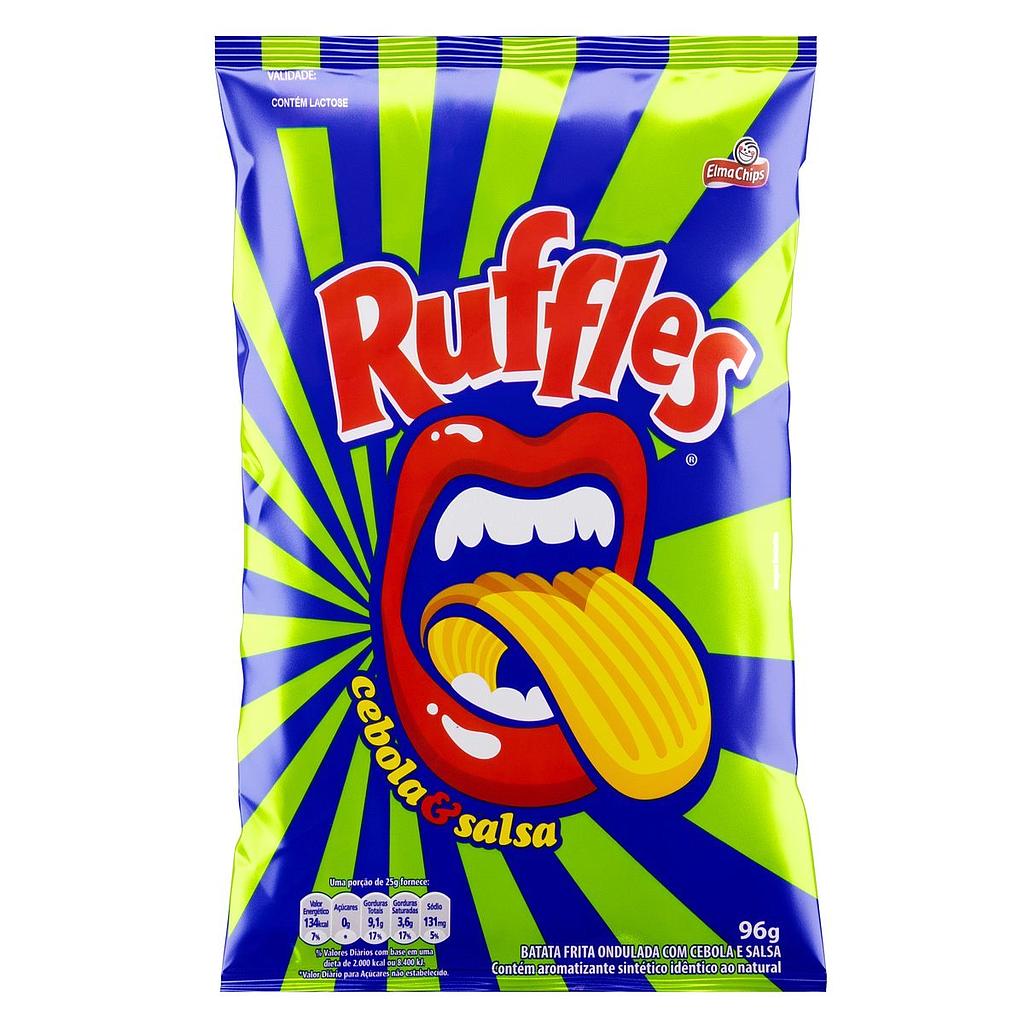 ELMA CHIPS RUFFLES CEBOLA E SALSA 96G