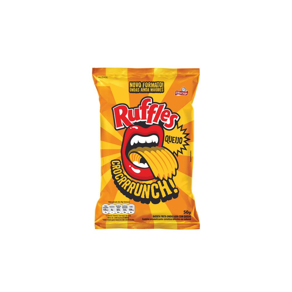 ELMA CHIPS RUFFLES QUEIJO 50G