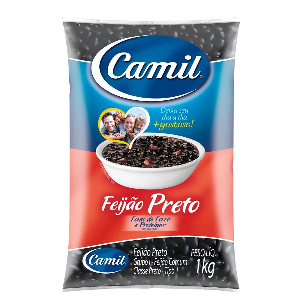 FEIJAO PRETO CAMIL 1KG