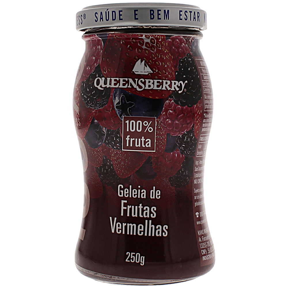 GELEIA QUEENSBERRY 100% FRUTAS VERMELHAS 250G