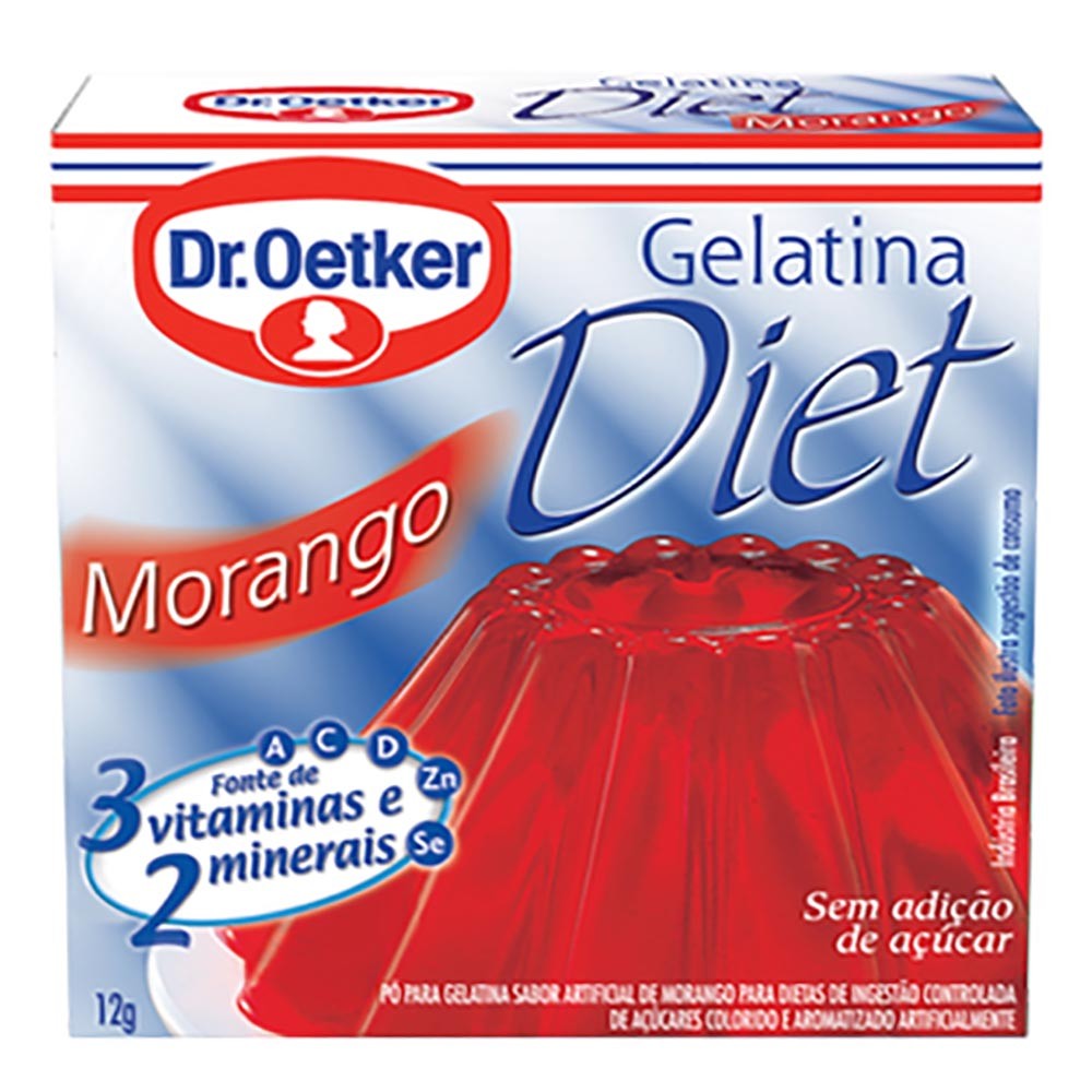 Gelatina Diet Dr. Oetker Morango