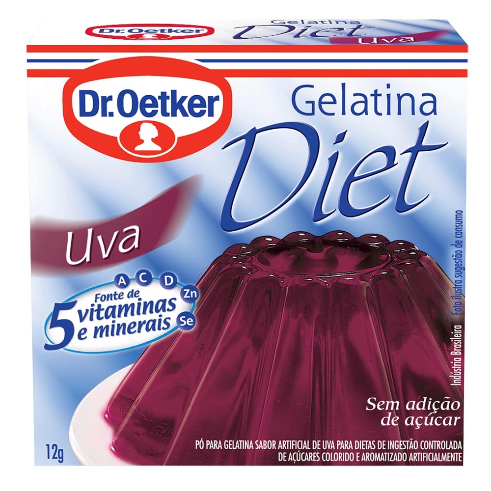 Gelatina Diet Dr. Oetker Uva