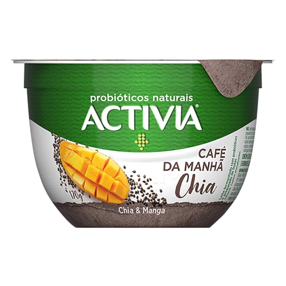 IOGURTE ACTIVIA CAFÉ DA MANHÃ  CHIA E MANGA 170G