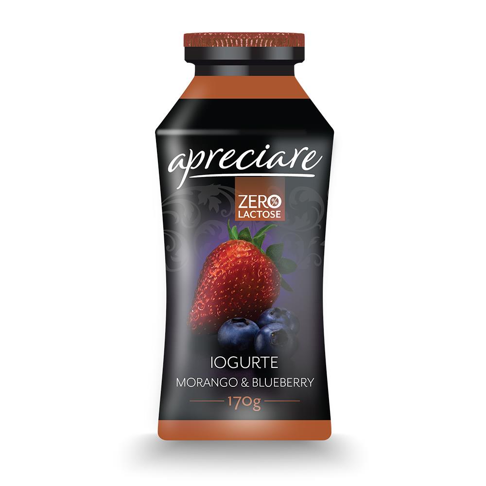 IOGURTE APRECIARE MORANGO/BLUEBERRY 0% 170G