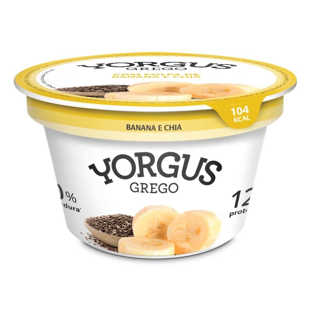 IOGURTE YORGUS 0% BANANA C/ CHIA GREGO 130G