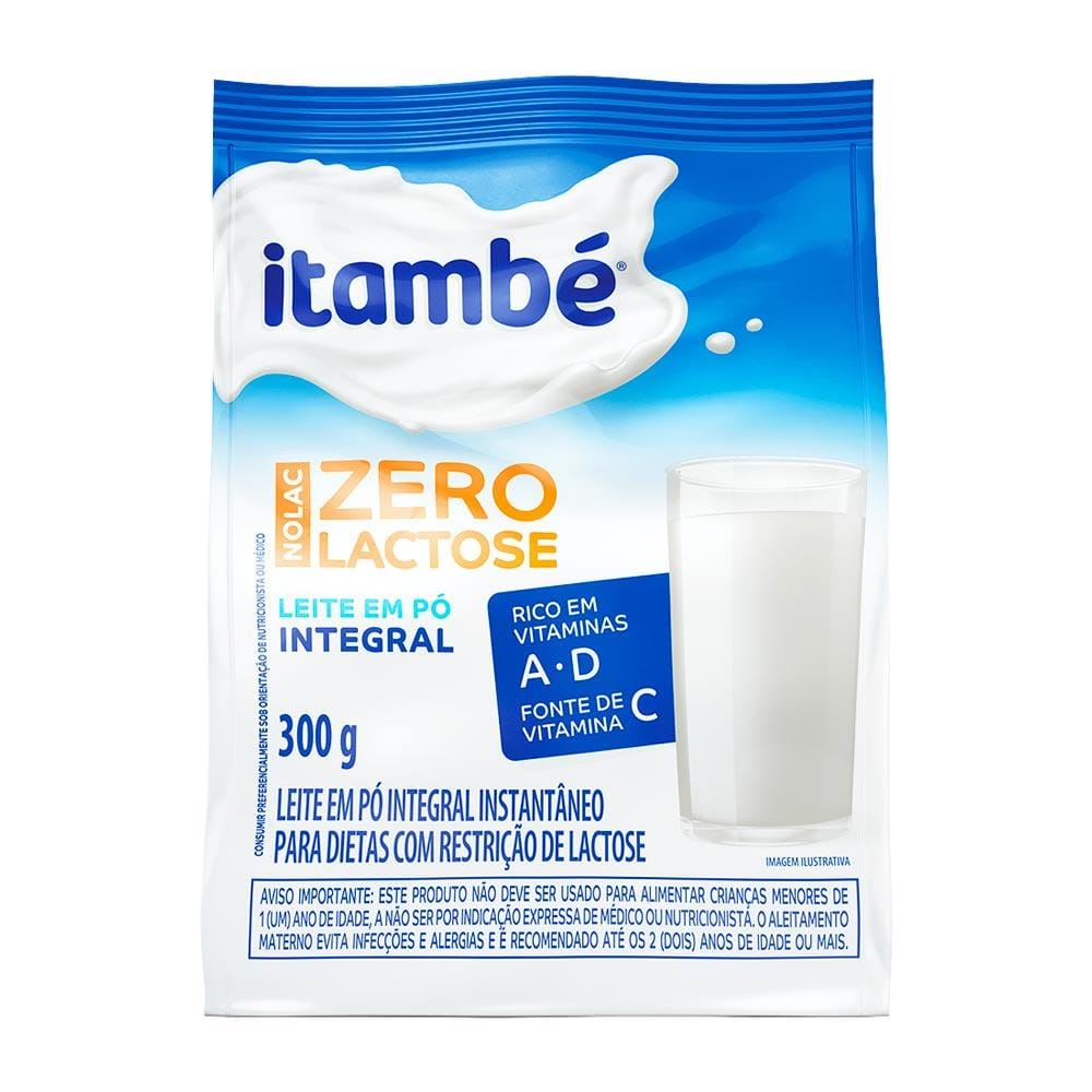 LEITE EM PÓ ITAMBÉ NOLAC ZERO LACTOSE 300G