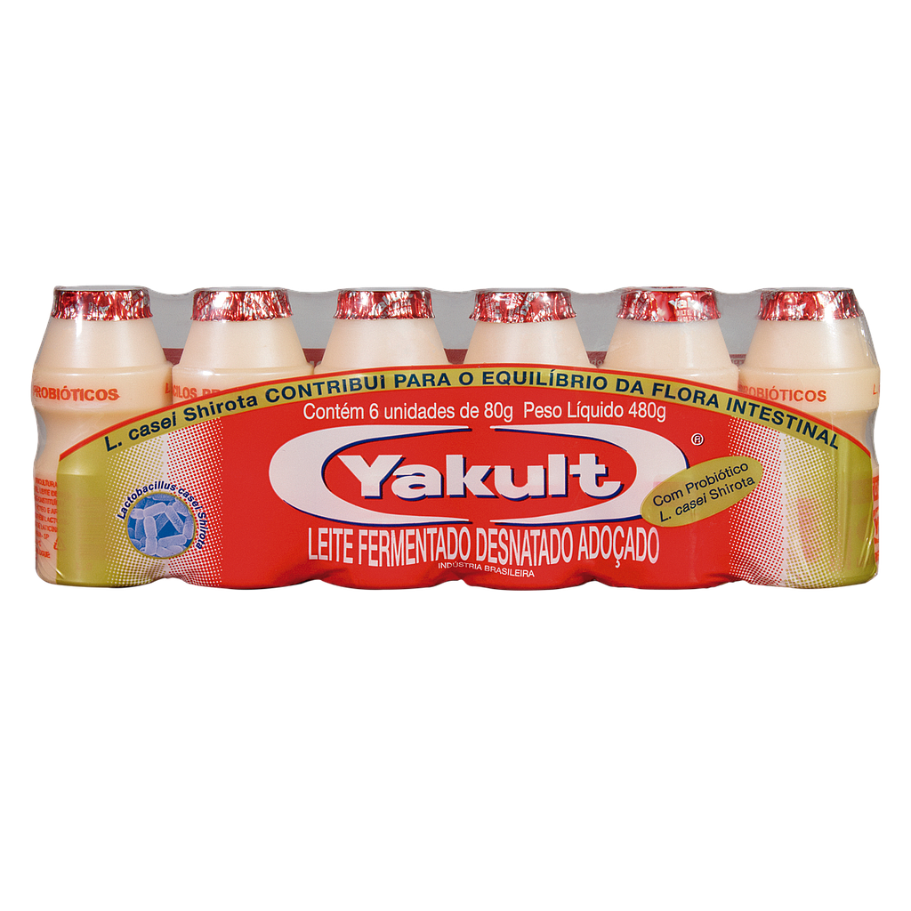 LEITE FERMENTADO YAKULT DESNATADO 6UN 480G
