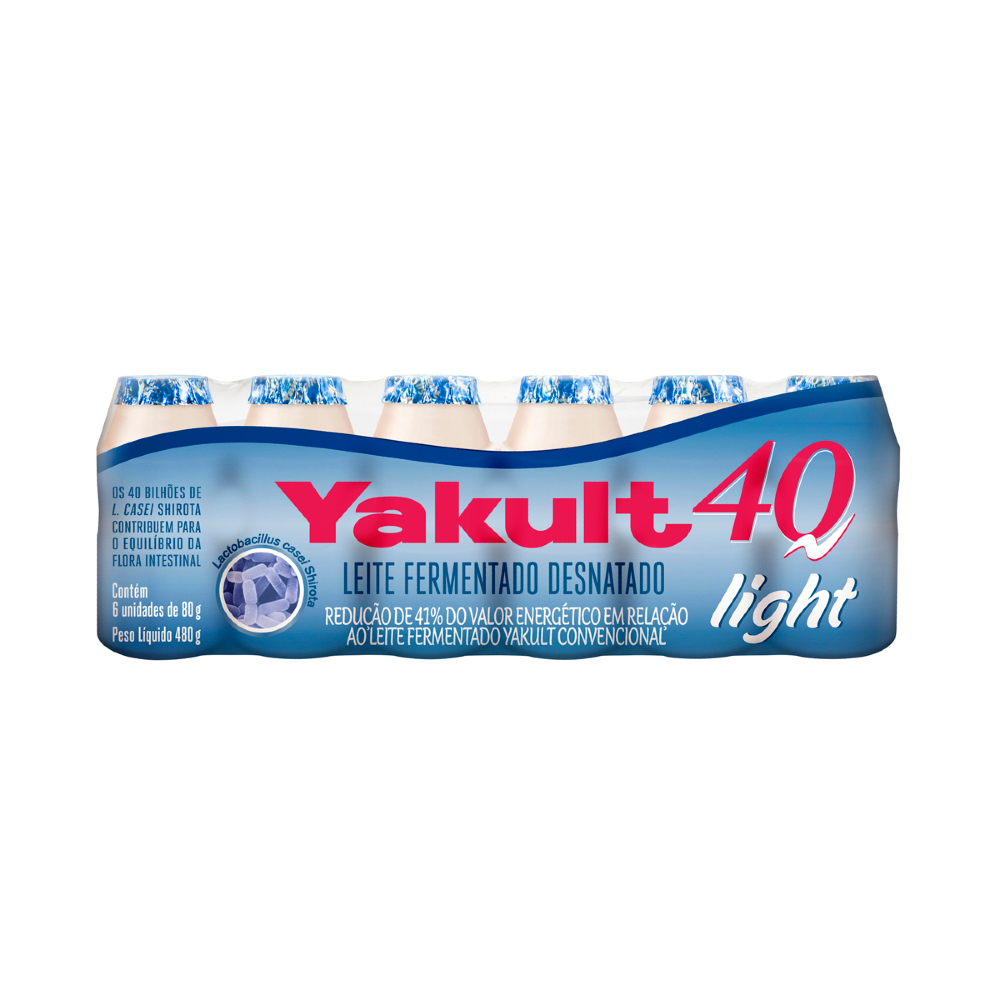 LEITE FERMENTADO YAKULT LIGHT DESNATADO 6UN 480G